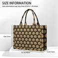thumbnail image 3 of Large Capacity Tote Bag,Black Yellow Sunflower Pattern Handbag Fashion Luxury Tote Bag,15.7"x13"x 5.1" Inches,Laptop Compatible, 3 of 6