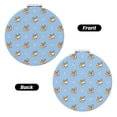 thumbnail image 2 of Uemuo Corgi Dog Print Compact Portable Pocket Makeup Mirror - Leather Cover, Elegant Travel Cosmetic Mirror for Purse, Pocket, and Handbag-Round Shape, 2 of 9