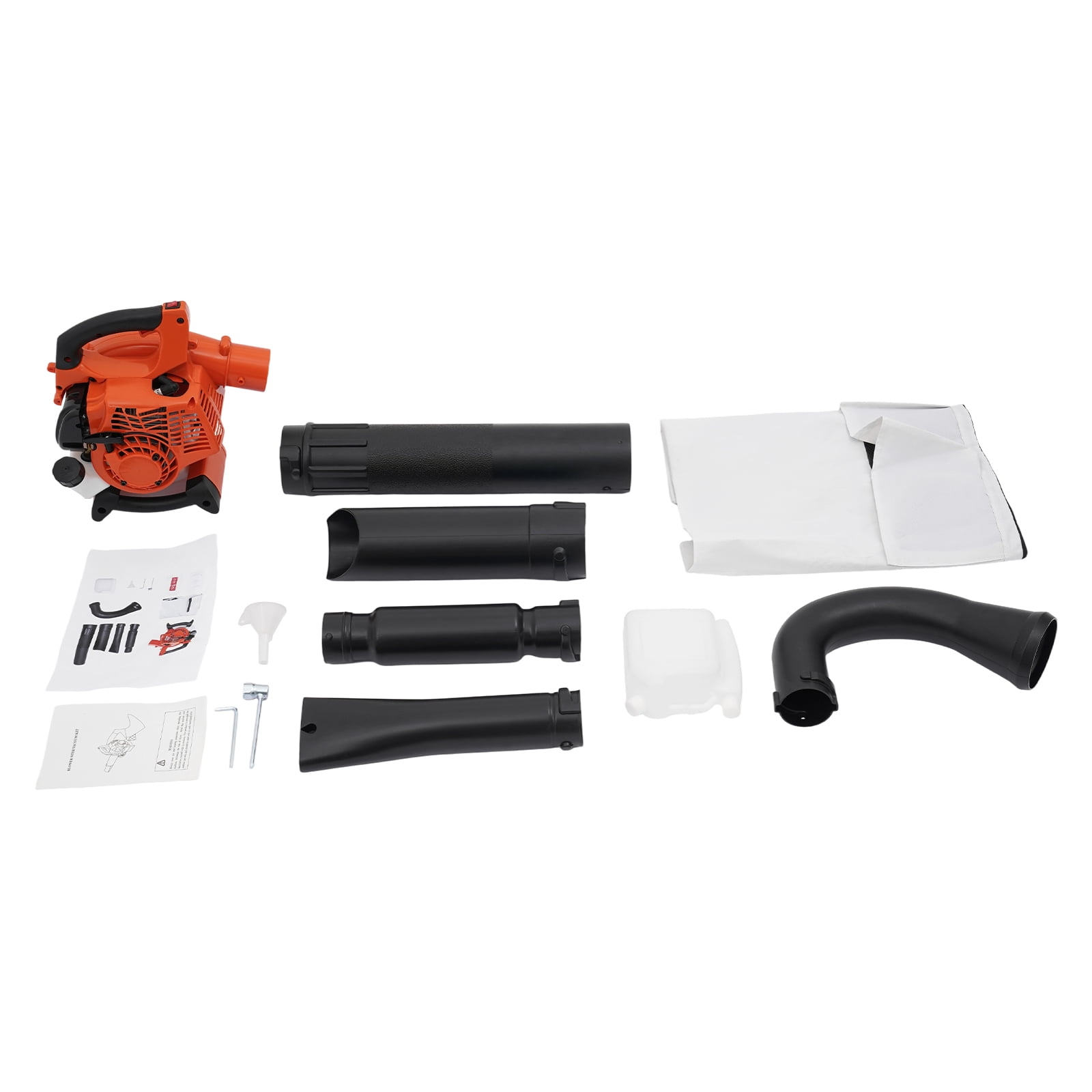 ChicHomey 275CFM Gas Leaf Blower & Vacuum,2-stroke 25.4cc Gas Blower,Single Cylinder, Dual Function for Yard/Snow Cleanup Lawn Care