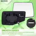 thumbnail image 6 of SCITOO Side View Mirror Passenger Side Glasses Door Mirror Glass fit for 2006-2011 for Ford Ranger 2006-2010 Mercury Mountaineer 2007-2010 for Ford Explorer Sport Trac Chrome, 6 of 8