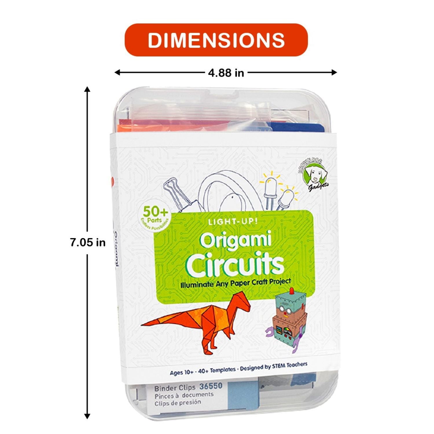 Brown Dog Gadgets Origami Circuits Standard Kit – Interactive STEM Kit for Circuitry & Art
