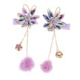 thumbnail image 4 of SHOWERORO 2 Pcs Barrettes Fleur pour Nourrissons Style Rétro Épingle à Cheveux avec Accessoire Cosplay, 4 of 7