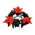 thumbnail image 2 of Fall Halloween Decoration for Home Indoor Outdoor Clearance Under $5.00!Halloween Autumns Harvests And Thanksgiving Table Decoration And Artificial Sunflower And Maple Leaf Candle Ring/Wreath, 2 of 6