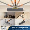 thumbnail image 6 of YOCADA Sponge Mop and Bucket Set with Wringer and 2 Sponge Heads for Floor Cleaning Orange, 6 of 7