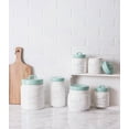 thumbnail image 2 of DII Kitchen Accessories Collection Ceramics, Jar Canister Set, Aqua, 3, 2 of 3