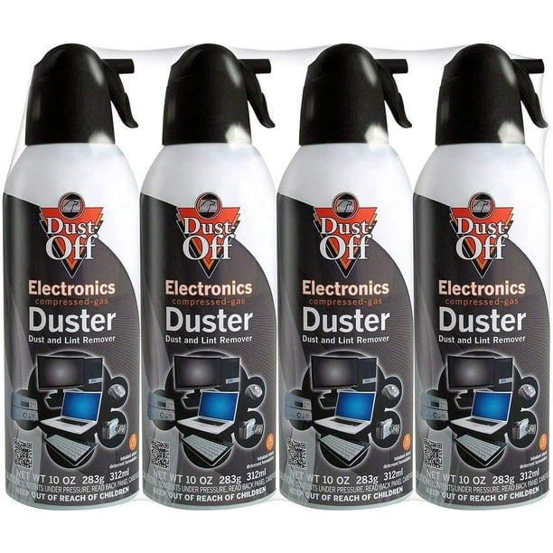 Falcon DustOff Electronics Compressed Gas Duster 10 oz (4 Pack