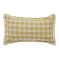 thumbnail image 3 of VHC Brands Buzzy Bees 7” x 13” Indoor & Outdoor Decorative Yellow Cotton Throw Pillow, 3 of 3