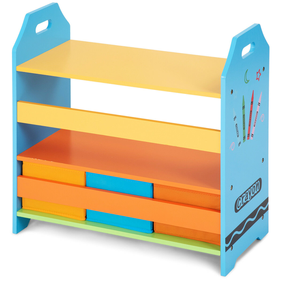 crayon bookshelf