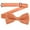 Orange, variant on Boys Bow Tie Solid Color Bowties Adjustable Neckties for Uniform School Party Orange