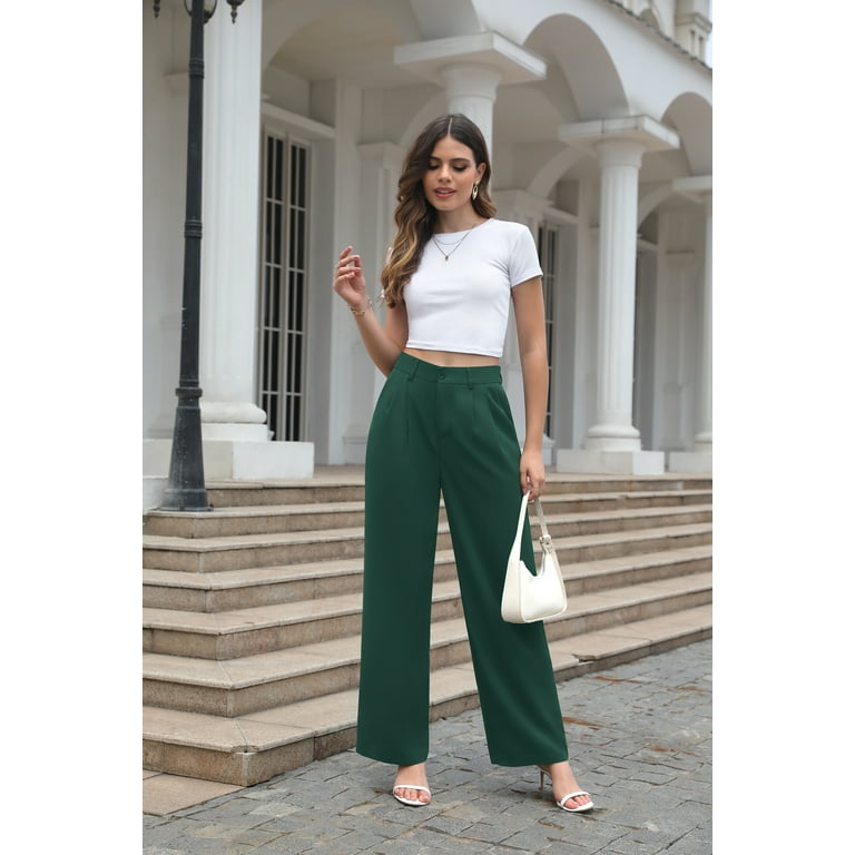 Uvplove Women's Work Trousers Loose Wide Leg Business Pants Uvplove Women's Work Trousers Loose Wide Leg Business Pants