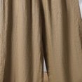 thumbnail image 7 of Tqcoqu Women's Plus Size Cropped Wide Leg Pants Elastic Waist Casual Palazzo Trousers with Pockets,Khaki,Women's M-XXXXL, 7 of 7