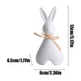 thumbnail image 3 of Exquisite Ceramic Easter Decoration, Cabinet Living Room Bunny Decor Ceramic Bookend Tabletop Decor, Cute Table Decoration Props, Multi-Purpose Small Crafts, for Holiday & Daily Home Decor, 3 of 6
