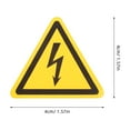 thumbnail image 2 of Minkissy 5Pcs Yellow PVC Warning Signs Sticker for Residential Homes 1.57X1.57X0.04In, 2 of 5