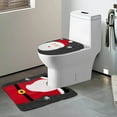 thumbnail image 2 of Adornos navideños, juego de baño, funda para el inodoro, accesorios de baño, alfombras navideñas, 2 of 2