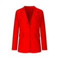 thumbnail image 5 of SDNall Womens Blazers for Work Casual Bussiness Casual Blazers Open Front Long Sleeve Work Office Blazer Jacket with Shoulder Pads Fall Fall Clothing Sizes:S-3XL, 5 of 9