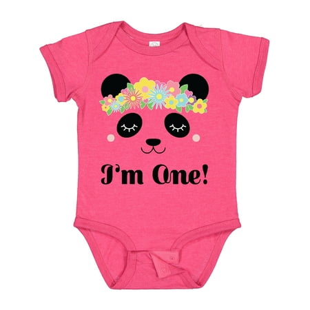 

Inktastic First Birthday Panda 1 Year Old Girl Gift Baby Girl Bodysuit