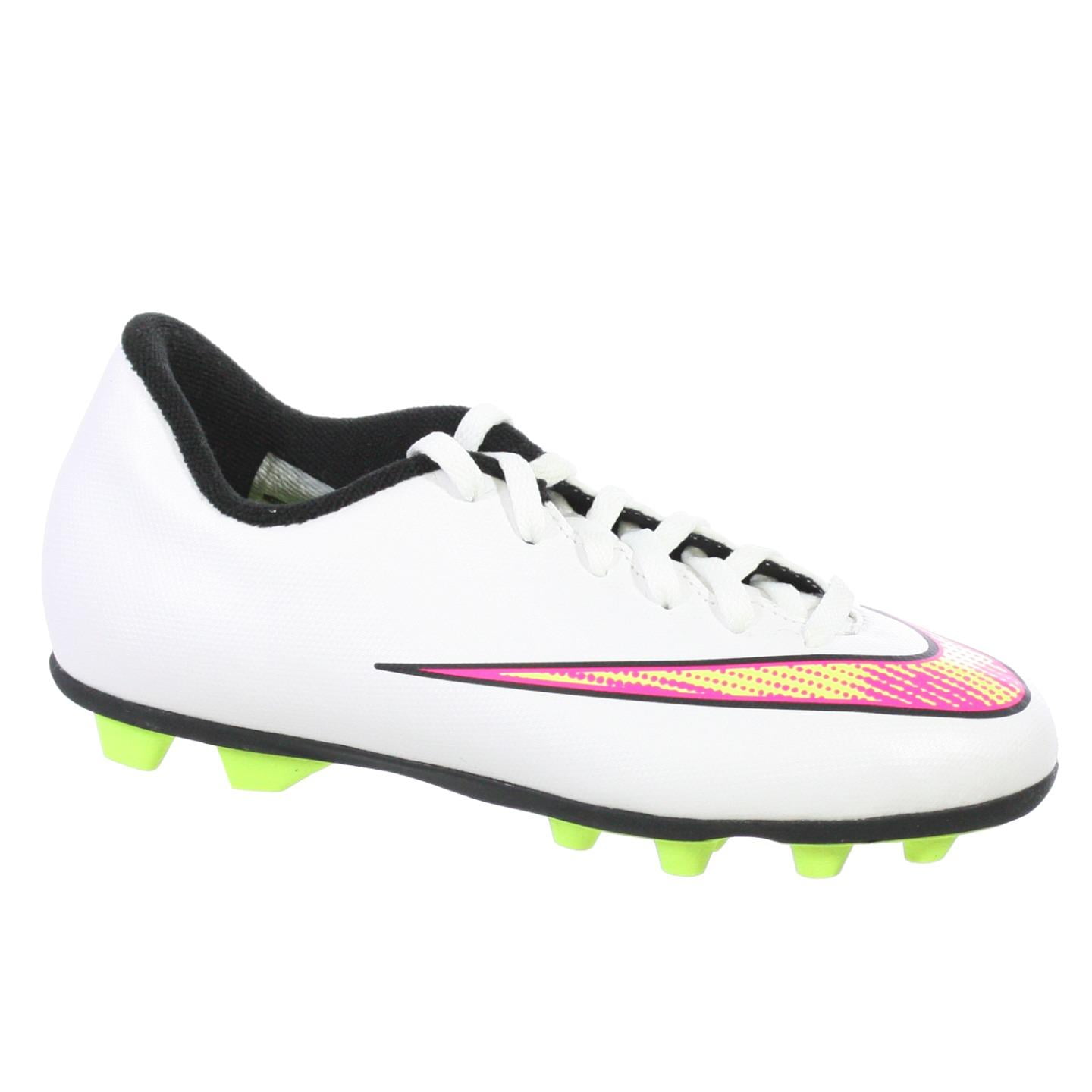 pink and yellow nike cleats