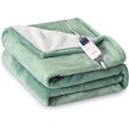 thumbnail image 1 of Heat Blanket \uDx\uD Throw Soft Flannel & Sherpa Reversible Electric Blanket with Heat Settings Timer Setting and Hours Auto-Shut Off, 1 of 7