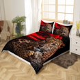 thumbnail image 3 of Funda de edredón gemelo (sin relleno), Red Rose Wedding Valentine's day Bedding, 3 of 5