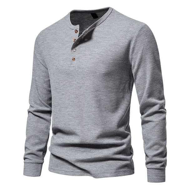 Blusas y camisas de manga larga y cuello redondo para hombre, pulóveres casuales, camisetas de manga larga y cuello redondo, blusas para hombre.