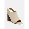 thumbnail image 4 of Roisin Stacked Block Heel Faux Suede Sandals, 4 of 5