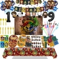 thumbnail image 2 of KAYOU - Decoración para fiesta de cumpleaños con globos de Harry Potter, vajilla desechable, plato, servilleta, pancarta para niños, suministros para baby shower, 2 of 5