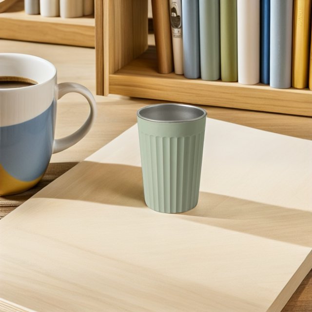 GOOHOCHY Vaso Para Enjuague Bucal Y Cepillo De Acero Inoxidable Verde Para