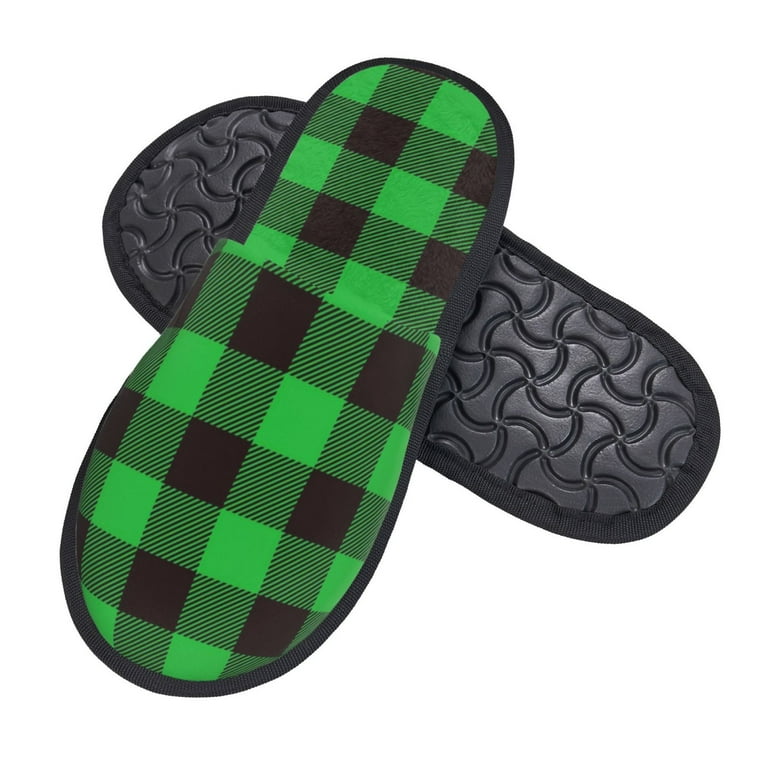 Women's buffalo plaid sales slippers