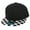 Black/White Checkered, variant on Flat Brim Checkered Multi Color Snapback Hat Blank Cap Flat Visor
