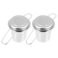 thumbnail image 1 of Miangastore 2 Sets Tea Strainer Stainless Steel With Foldable Handles For Home Use, 1 of 8