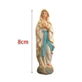 thumbnail image 4 of CarpNettore Acrylic Corner Side Table Three Tier End Table Resin Luther Statue Mary Figurine Modern Material Suitable for Home Office Garden Decora, 4 of 8