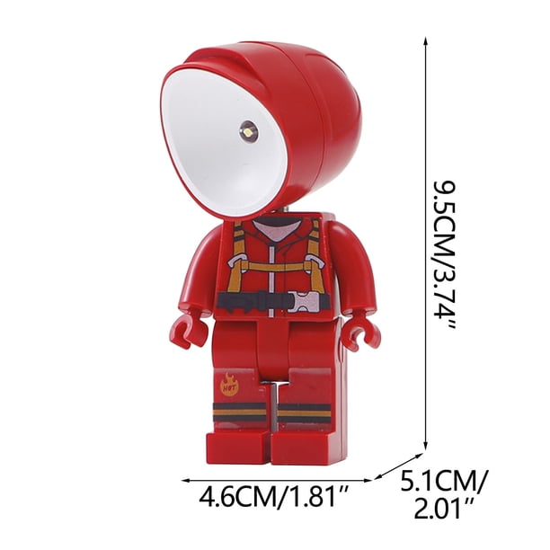 Luz Nocturna para Niños Astronauta Niños Caliente Luz Nocturna Botón Batería Mini Luz Decoración Luces Nocturnas para la Habitación de los Niños