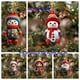 thumbnail image 2 of Colgante de árbol de Navidad con muñeco de nieve de Papá Noel y dibujos animados de acrílico 2D, adorno colgante bonito para Navidad, regalo de Año Nuevo 2025 para el hogar, 2 of 5