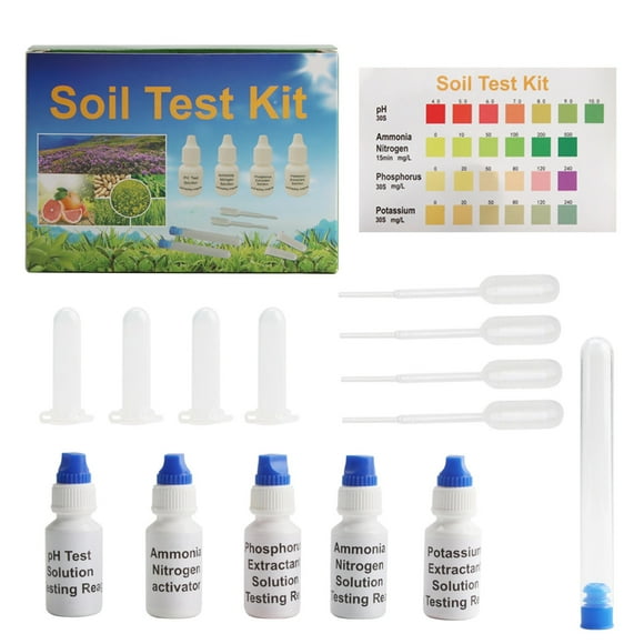 CEHVOM Test Solution Kit, Plastic Test Liquid Solution PH Nitrogen Phosphorus Potassium Measuring Test Kit For Home Farm Agriculture Gardening.50ml Clearance