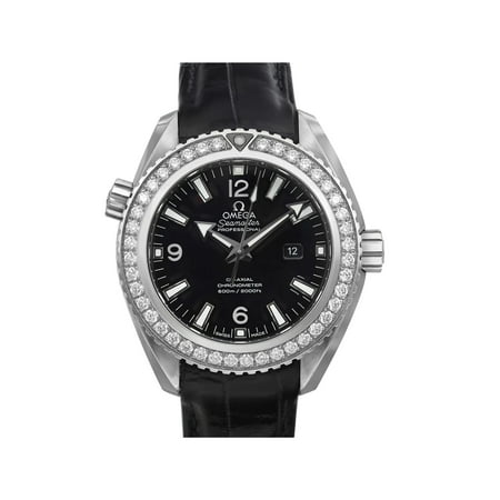 Omega Seamaster Planet Ocean Steel Diamond Black Dial Watch 232.18.38.20.01.001