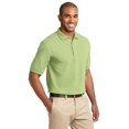thumbnail image 4 of Port Authority K420 Mens Heavyweight Cotton Pique Polo T-Shirt, Pistachio - 3XL, 4 of 6