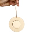 thumbnail image 4 of Wooden 10pcs Mini Round Wood Photo Frame Picture Holder with Hanging Rope DIY Wooden Crafts for Wall Decoration, 4 of 6