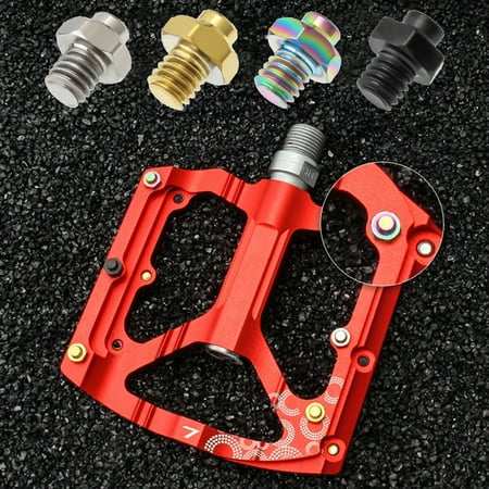 

KunXin 50Pcs MUQZI M4 Ultralight Bicycle Pedal Anti-Slip Nails Screws for Mountain Road Bike