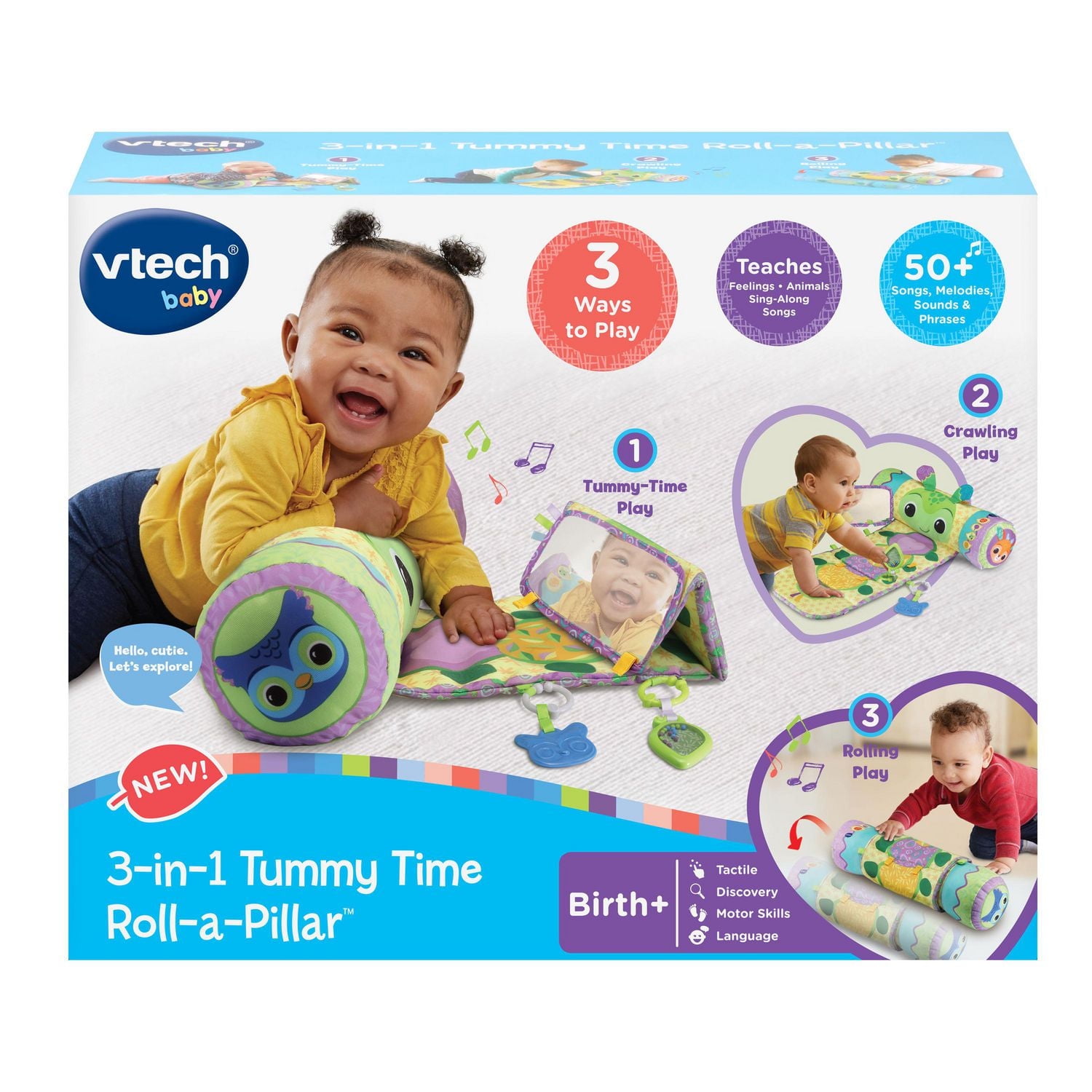 VTech Rouleau d'éveil musical 3 en 1 - Version anglaise