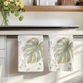 thumbnail image 7 of Summer Palm Leaves Kitchen Towels Set of 3, Green Botanical Tropical Plant Absorbent Dish Towels for Kitchen, Microfiber Hand Towel, Quick Drying Tea Towel for Cleaning Decorative Dishcloths, 7 of 7