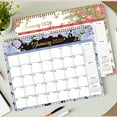 thumbnail image 5 of 2026 English Calendar, Flower Coil Wall Decoration, Daily Planner with 12-Month Layout, Yearly Schedule for Home or Office Organization, 5 of 9