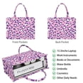 thumbnail image 2 of Large Capacity Tote Bag,Pink and Purple Of Leopard Print Handbag Fashion Luxury Tote Bag,15.7"x13"x 5.1" Inches,Laptop Compatible, 2 of 6