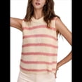 thumbnail image 1 of Suéter Tipo Camisa de Cuello Redondo, Holgado, Estilo Europeo y Estadounidense, con Rayas y Cuello Halter para Mujer Rosa L, 1 of 7