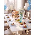 thumbnail image 5 of WELLIFE FESTIVE 200 Pcs Blue Glitter Dessert Plates, Plastic Square Plate Includes 100 Dessert Plates & Forks for Wedding, Party, 5 of 7