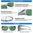 thumbnail image 6 of TINHAO Polarized Fit Over Sunglasses Wrap Around Shades Wear Over Glasses UV400 Protection for Driving, 6 of 7