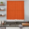 thumbnail image 6 of Burnt Orange Solid Color Sheer Curtains 63 Inches Long, Abstract Woven Texture Vintage Light Filering Curtains, Breathable Simi Curtain Privacy Drapes for Living Room Bedroom Window Treatment, 6 of 9