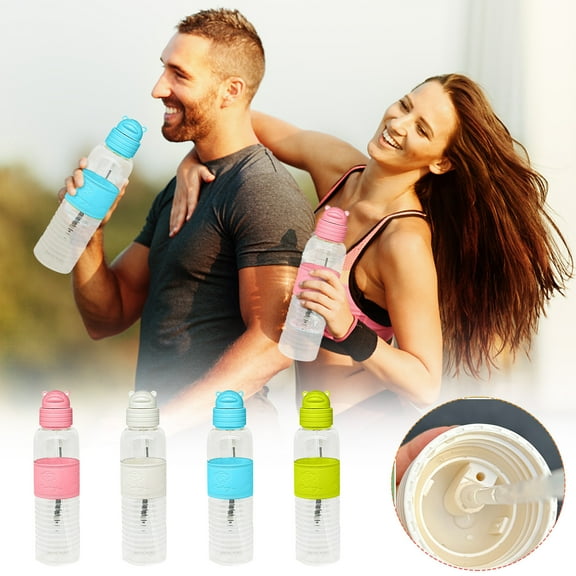 COM1950s 420Ml Shatterproof Sports Water Bottle – Bpa-Free Plastic,Straw Lid,Leakproof for Gym & Hiking