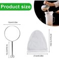 thumbnail image 2 of 4 Pices Sac Lait Vgtal Avec Support Filtre Alimentaire Rutilisable Tissu Passoire En Coton Lavable Sac Lait De Noix Avec Fermeture Clair Pour Cu, 2 of 5