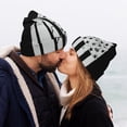 thumbnail image 5 of Lsque Submarine Vintage Flag Pattern Knitted Beanie, Unisex Winter Hat, Knit Hat Winter Beanies Thick Fisherman Beanies Cuffed Plain Skull Caps, 5 of 6