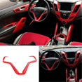 thumbnail image 4 of Car Red Steering Wheel Button Panel Cover Trim for 2011-2017 Decoration Accessories, 4 of 5